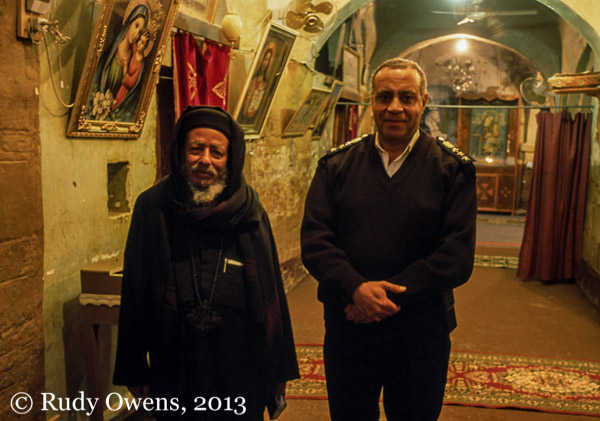 My visit to the St. George Monastery near Luxor required the permission of the local army commander for entire region around the Valley of the Kings (2004). 