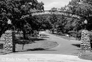Entrance to John Brown Memorial Park in Ossawatomie, Kan.
