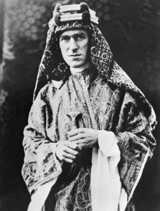 T.E. Lawrence Posing